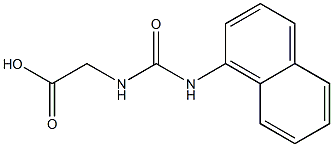 {[(1-naphthylamino)carbonyl]amino}acetic acid Struktur