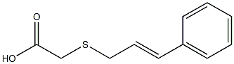 {[(2E)-3-phenylprop-2-enyl]thio}acetic acid Struktur