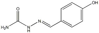 {[(4-hydroxyphenyl)methylidene]amino}urea Struktur