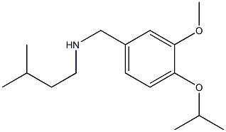 {[3-methoxy-4-(propan-2-yloxy)phenyl]methyl}(3-methylbutyl)amine Struktur