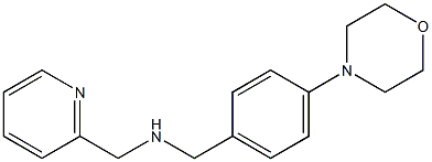 {[4-(morpholin-4-yl)phenyl]methyl}(pyridin-2-ylmethyl)amine Struktur