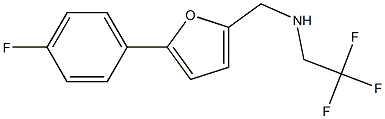 {[5-(4-fluorophenyl)furan-2-yl]methyl}(2,2,2-trifluoroethyl)amine Struktur