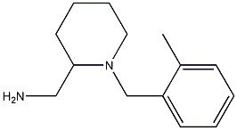 {1-[(2-methylphenyl)methyl]piperidin-2-yl}methanamine Struktur