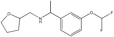 {1-[3-(difluoromethoxy)phenyl]ethyl}(oxolan-2-ylmethyl)amine Struktur