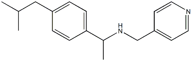 {1-[4-(2-methylpropyl)phenyl]ethyl}(pyridin-4-ylmethyl)amine Struktur