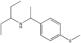 {1-[4-(methylsulfanyl)phenyl]ethyl}(pentan-3-yl)amine Struktur