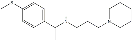 {1-[4-(methylsulfanyl)phenyl]ethyl}[3-(piperidin-1-yl)propyl]amine Struktur