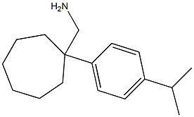 {1-[4-(propan-2-yl)phenyl]cycloheptyl}methanamine Struktur