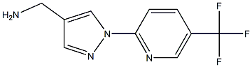 {1-[5-(trifluoromethyl)pyridin-2-yl]-1H-pyrazol-4-yl}methylamine Struktur