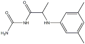 {2-[(3,5-dimethylphenyl)amino]propanoyl}urea Struktur