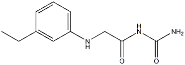 {2-[(3-ethylphenyl)amino]acetyl}urea Struktur