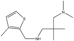 {2-[(dimethylamino)methyl]-2-methylpropyl}[(3-methylthiophen-2-yl)methyl]amine Struktur