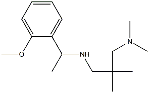 {2-[(dimethylamino)methyl]-2-methylpropyl}[1-(2-methoxyphenyl)ethyl]amine Struktur