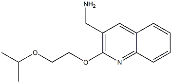 {2-[2-(propan-2-yloxy)ethoxy]quinolin-3-yl}methanamine Struktur