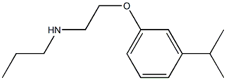 {2-[3-(propan-2-yl)phenoxy]ethyl}(propyl)amine Struktur