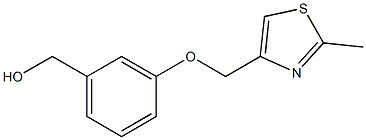 {3-[(2-methyl-1,3-thiazol-4-yl)methoxy]phenyl}methanol Struktur