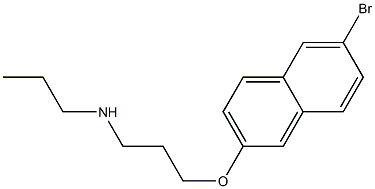 {3-[(6-bromonaphthalen-2-yl)oxy]propyl}(propyl)amine Struktur