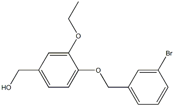 {4-[(3-bromophenyl)methoxy]-3-ethoxyphenyl}methanol Struktur