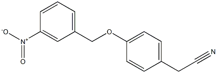 {4-[(3-nitrobenzyl)oxy]phenyl}acetonitrile Struktur