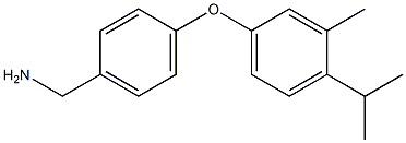 {4-[3-methyl-4-(propan-2-yl)phenoxy]phenyl}methanamine Struktur