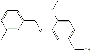 {4-methoxy-3-[(3-methylphenyl)methoxy]phenyl}methanol Struktur