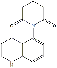 1-(1,2,3,4-tetrahydroquinolin-5-yl)piperidine-2,6-dione Struktur