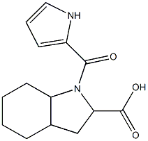 1-(1H-pyrrol-2-ylcarbonyl)-octahydro-1H-indole-2-carboxylic acid Struktur