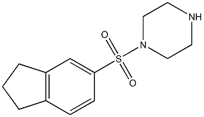 1-(2,3-dihydro-1H-indene-5-sulfonyl)piperazine Struktur