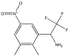 1-(2,3-dimethyl-5-nitrophenyl)-2,2,2-trifluoroethan-1-amine Struktur