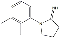 1-(2,3-dimethylphenyl)pyrrolidin-2-imine Struktur