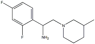 1-(2,4-difluorophenyl)-2-(3-methylpiperidin-1-yl)ethanamine Struktur