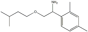 1-(2,4-dimethylphenyl)-2-(3-methylbutoxy)ethan-1-amine Struktur