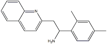 1-(2,4-dimethylphenyl)-2-(quinolin-2-yl)ethan-1-amine Struktur