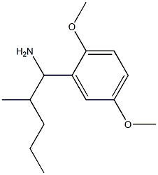 1-(2,5-dimethoxyphenyl)-2-methylpentan-1-amine Struktur