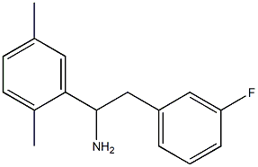 1-(2,5-dimethylphenyl)-2-(3-fluorophenyl)ethan-1-amine Struktur