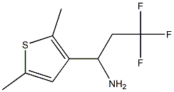 1-(2,5-dimethylthiophen-3-yl)-3,3,3-trifluoropropan-1-amine Struktur