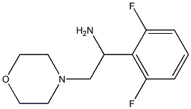 1-(2,6-difluorophenyl)-2-morpholin-4-ylethanamine Struktur