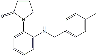 1-(2-{[(4-methylphenyl)methyl]amino}phenyl)pyrrolidin-2-one Struktur