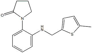 1-(2-{[(5-methylthiophen-2-yl)methyl]amino}phenyl)pyrrolidin-2-one Struktur