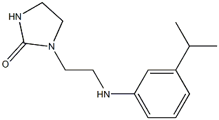 1-(2-{[3-(propan-2-yl)phenyl]amino}ethyl)imidazolidin-2-one Struktur