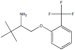 1-(2-amino-3,3-dimethylbutoxy)-2-(trifluoromethyl)benzene Struktur