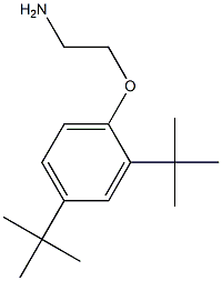 1-(2-aminoethoxy)-2,4-di-tert-butylbenzene Struktur