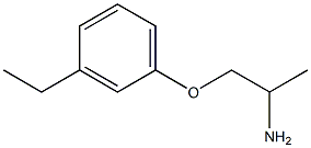 1-(2-aminopropoxy)-3-ethylbenzene Struktur