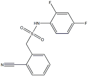 1-(2-cyanophenyl)-N-(2,4-difluorophenyl)methanesulfonamide Struktur