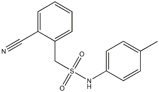 1-(2-cyanophenyl)-N-(4-methylphenyl)methanesulfonamide Struktur