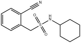 1-(2-cyanophenyl)-N-cyclohexylmethanesulfonamide Struktur