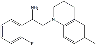 1-(2-fluorophenyl)-2-(6-methyl-1,2,3,4-tetrahydroquinolin-1-yl)ethan-1-amine Struktur