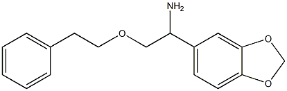 1-(2H-1,3-benzodioxol-5-yl)-2-(2-phenylethoxy)ethan-1-amine Struktur