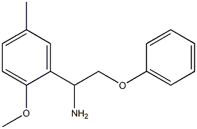 1-(2-methoxy-5-methylphenyl)-2-phenoxyethanamine Struktur