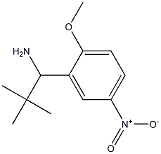 1-(2-methoxy-5-nitrophenyl)-2,2-dimethylpropan-1-amine Struktur